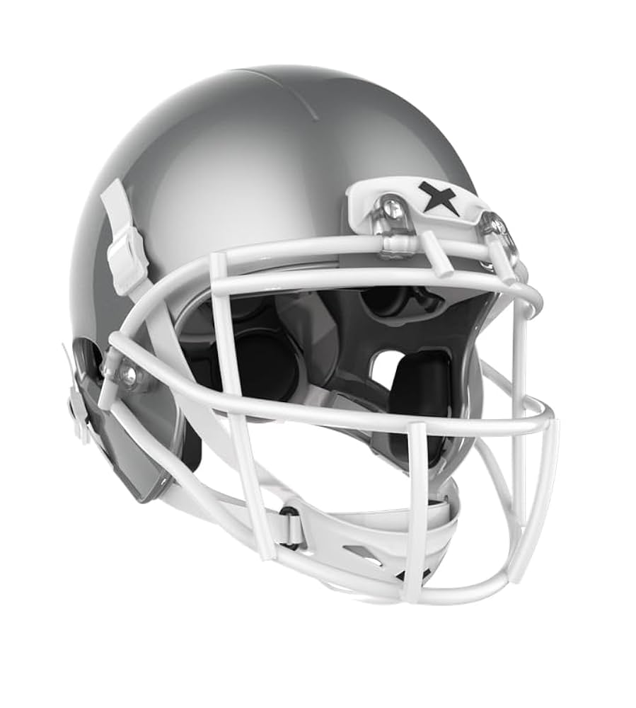 XENITH X2e+VARSITYヘルメット Mサイズ フェイス選択可能！ Amazon.com : X2E+ Varsity Helmet (Metallic Silver) - XRS-21X